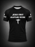 Jesus First Black Rash Guard