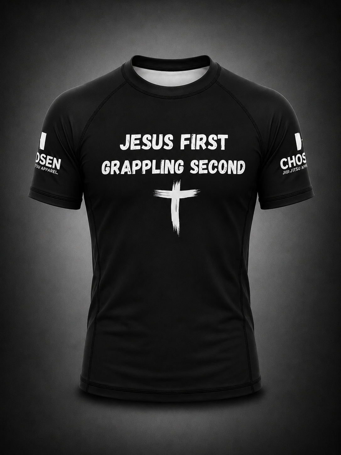 Jesus First Black Rash Guard