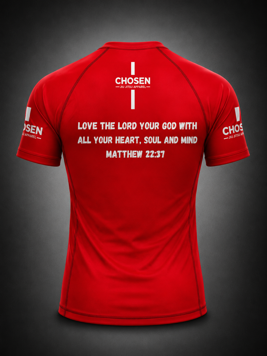 Jesus First Red Rash Guard